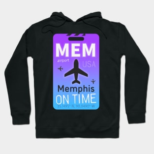 "Gateway to Graceland: MEM Airport Code Design" Hoodie